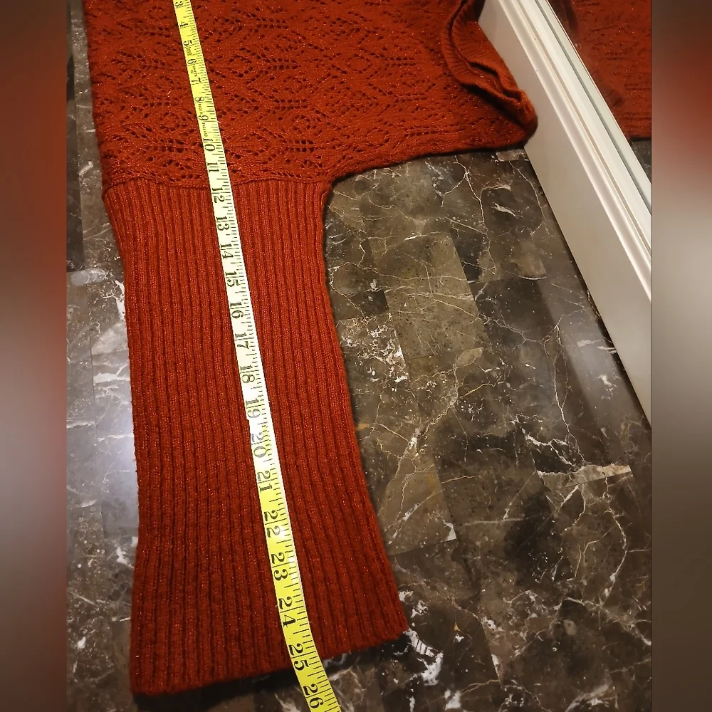 a.n.a Women's Rust V-Neck Sweater - Picture 11 of 11